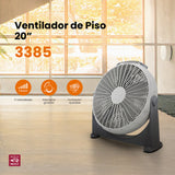 Ventilador de piso, Mytek 3385 plástico de 20"