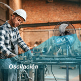 Ventilador de pedestal Z-Fan 3388, metálico de 16"