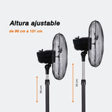 Ventilador de pedestal Z-Fan 3388, metálico de 16"