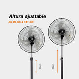 Ventilador de pedestal Z-Fan 3389, metálico de 18"