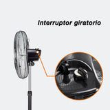 Ventilador de pedestal Mytek 3398, metálico de 20"