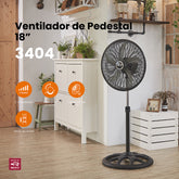 Ventilador de pedestal Mytek 3404 X-Treme, plástico de 18"