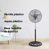 Ventilador de pedestal Mytek 3404 X-Treme, plástico de 18"