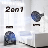 Ventilador de piso 2 en 1 Mytek 3409, plástico de 20"