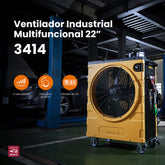 Ventilador Industrial Multifuncional Mytek 3414 de 22"