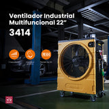 Ventilador Industrial Multifuncional Mytek 3414 de 22"