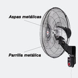 Ventilador de pared Mytek 3420, metálico de 20"