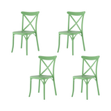 Silla sin Descansabrazos X Chair, Lagoon 7061 SET de 4 piezas