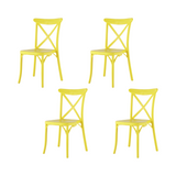 Silla sin Descansabrazos X Chair, Lagoon 7061 SET de 4 piezas