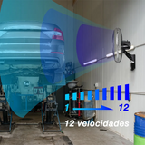 Ventilador de pared Mytek 3420 Super, metálico de 20", con control remoto