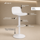 Banco Ajustable Munchen Lagoon 7263A, Set De 2. Para Barra
