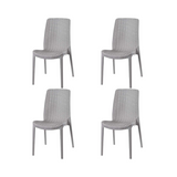 Silla sin Descansabrazos tipo Rattan Rue, Lagoon 7025 SET de 4 piezas