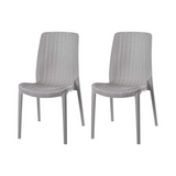 Silla sin Descansabrazos tipo Rattan Rue, Lagoon 7025 SET de 2 piezas