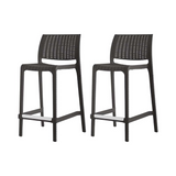 Banco de cocina Rue, Lagoon 7036C con protector UV, altura 65 CM, SET de 2 piezas