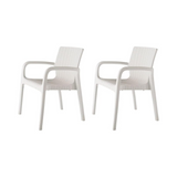 Silla con Descansabrazos tipo Rattan Koppla, Lagoon 7027 SET de 2 piezas