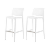 Banco para barra Rue, Lagoon 7036B con protector UV, altura 75 CM, SET de 2 piezas