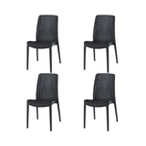 Silla sin Descansabrazos tipo Rattan Rue, Lagoon 7025 SET de 4 piezas