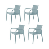 Silla con Descansabrazos Alissa, Lagoon 7050, SET de 4 piezas