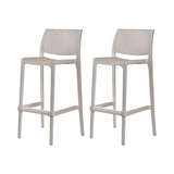 Banco para barra Rue, Lagoon 7036B con protector UV, altura 75 CM, SET de 2 piezas