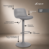 Banco Ajustable Munchen con cojín, Lagoon 7263B, Set De 2. Para Barra