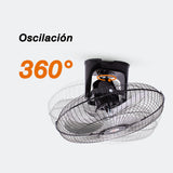 Ventilador de techo Mytek 3126, metálico de 18"