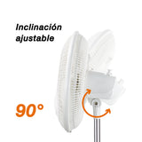Ventilador de pedestal Mytek 3197, plástico de 16"