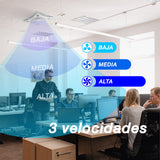 Ventilador de falso plafón Mytek 3198, plástico de 14"