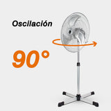 Ventilador de pedestal Mytek 3328, metálico de 20"