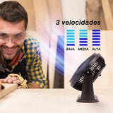 Ventilador de escritorio Mytek 3354, plástico de 8"