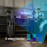 Ventilador industrial de pedestal Mytek 3367, metálico de 24"
