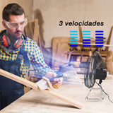 Ventilador de piso 2 en 1 Mytek 3372, metálico de 12"