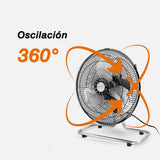 Ventilador de piso 2 en 1 Mytek 3372, metálico de 12"