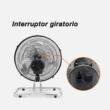 Ventilador de piso 2 en 1 Mytek 3372, metálico de 12"