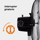 Ventilador 2 en 1, Mytek 3386 metálico de 18"