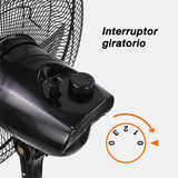 Ventilador de pedestal Z-Fan 3388, metálico de 16"