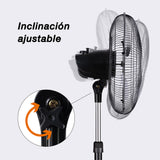 Ventilador de pedestal Z-Fan 3388, metálico de 16"