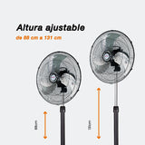 Ventilador de pedestal 3 en 1 Mytek 3392 PLUS, metálico de 18"