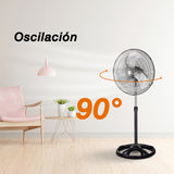 Ventilador de pedestal Mytek 3398, metálico de 20"