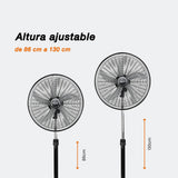 Ventilador de pedestal Mytek 3404 X-Treme, plástico de 18"