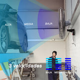 Ventilador industrial de pared Mytek 3422, metálico de 30"