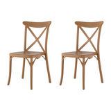 Silla sin Descansabrazos X Chair, Lagoon 7061 SET de 2 piezas