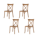 Silla sin Descansabrazos X Chair, Lagoon 7061 SET de 4 piezas